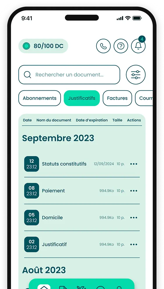 Tableau de bord IDOMYOU pour gérer la domiciliation